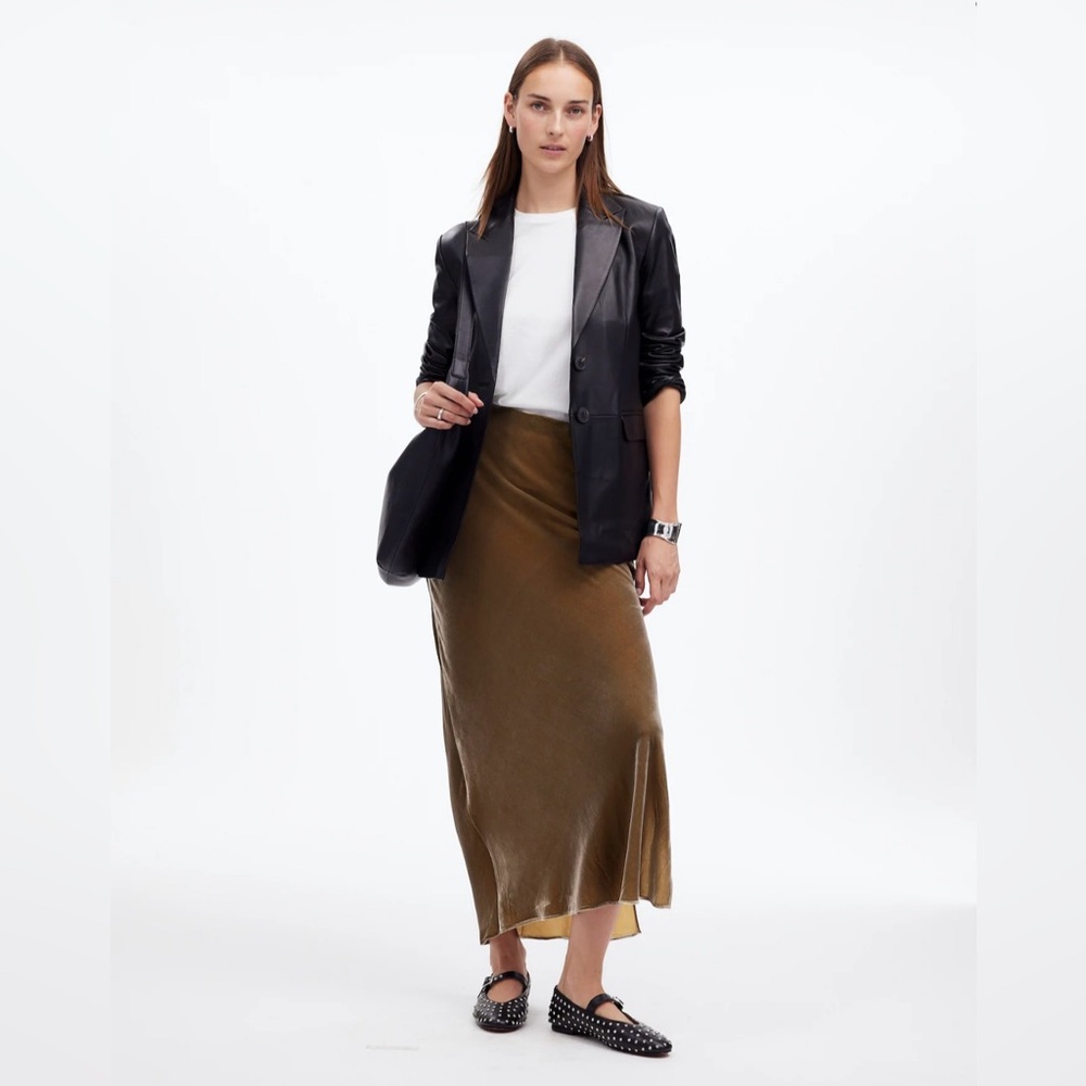Madewell Velvet Maxi Slip Skirt (Brand new w/tag)